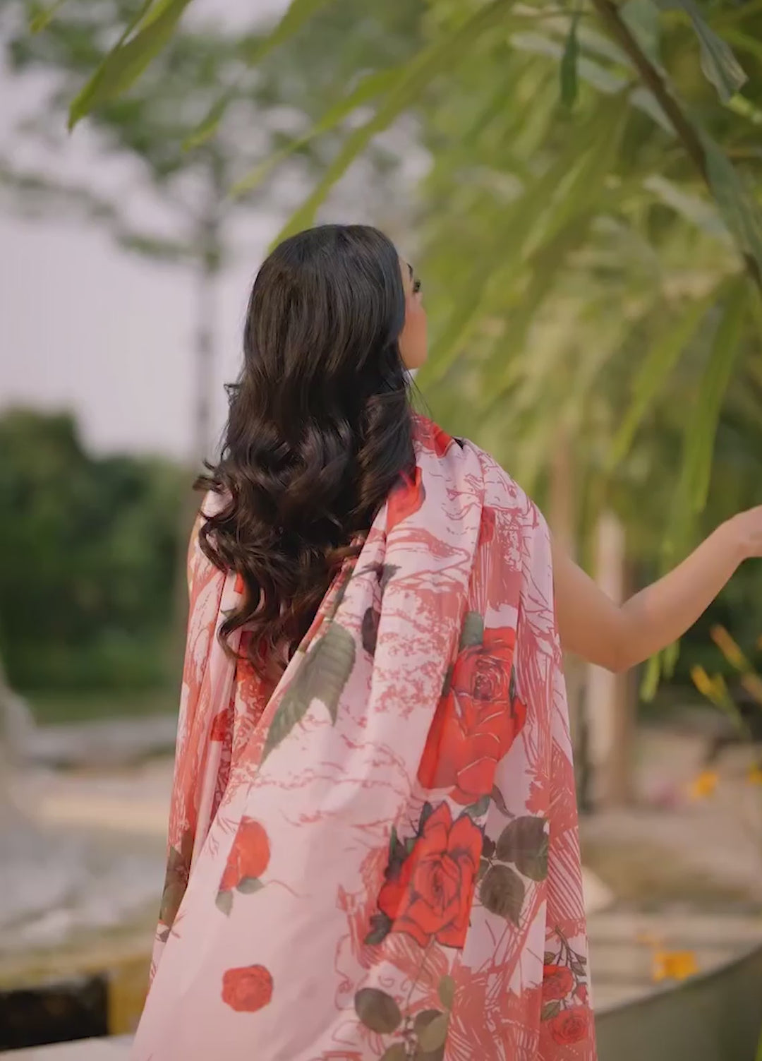 Meraki by Asifa and Nabeel Unstitched Embroidered Lawn 3 Pcs Suit AN26UM MSSL-05 Gilded Rose - Summer