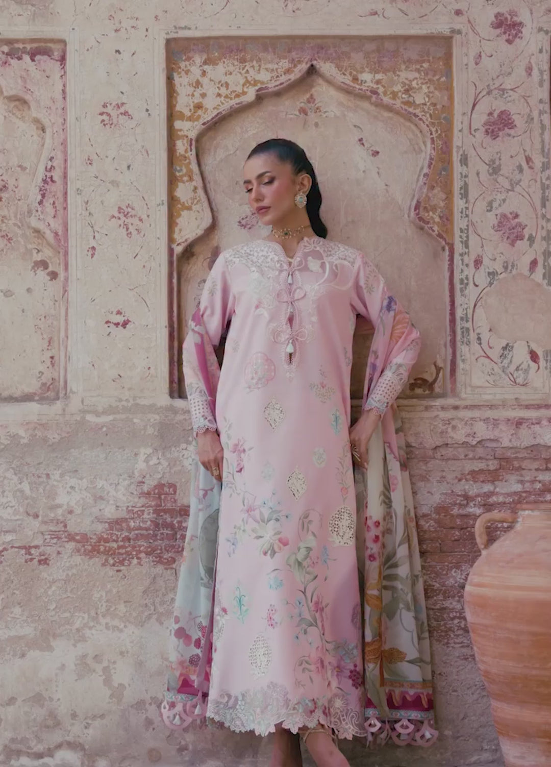 Bloom by Saira Shakira Unstitched Embroidered Lawn 3 Piece Suit SSR26ULB MAELLE-06A - Eid Collection