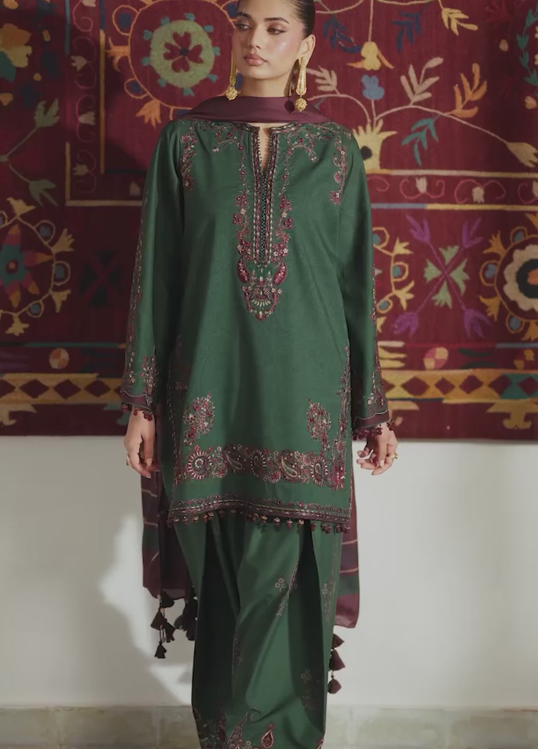 Pre Fall by Iznik Unstitched Embroidered Viscose Linen 3 Piece Suit IZ26UPVC IPF-32 - Casual Collection