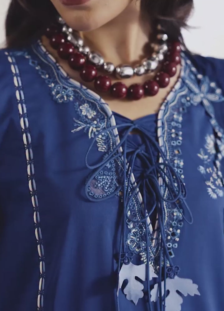 Q Line by Qalamkar Unstitched Embroidered Lawn 3 Piece Suit QLK26ULQ SORAI QKL-1  - Festive Collection