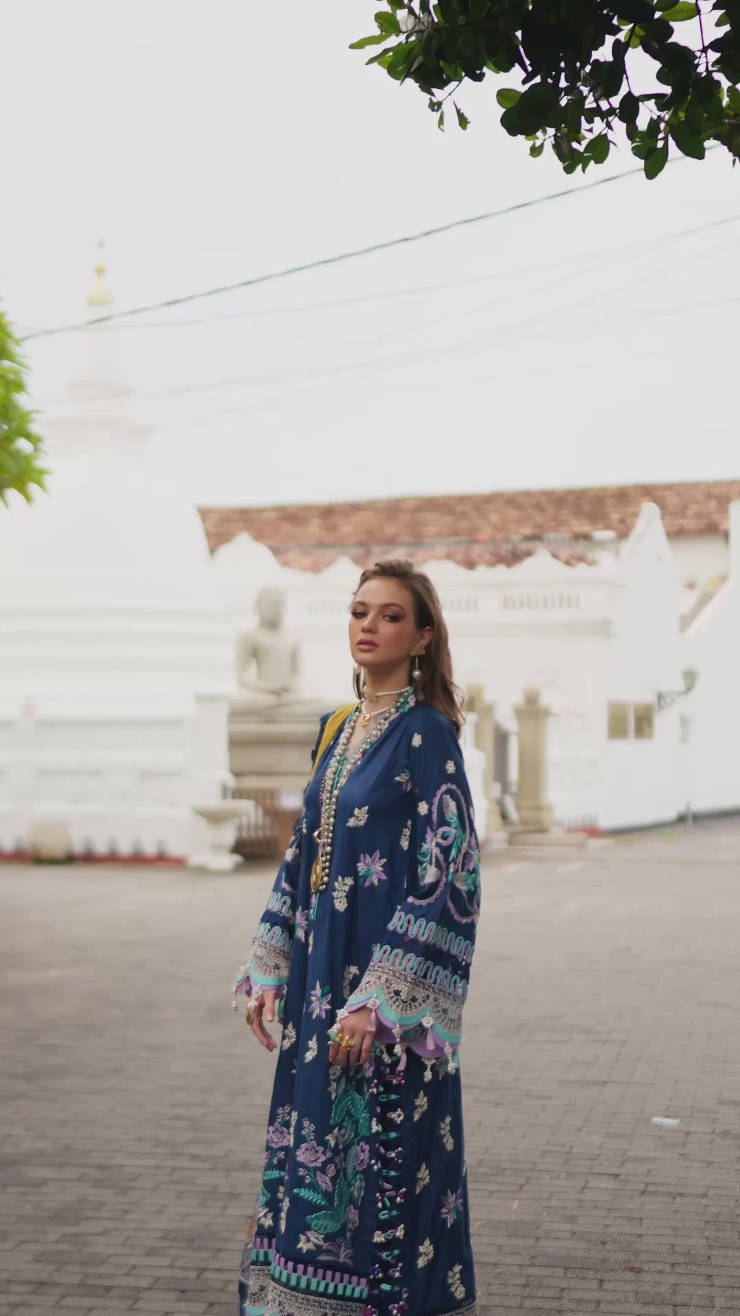 Neroli By Annus Abrar Unstitched Embroidered Lawn 3 Piece Suit ABR26UNL 01 Riba - Festive Collection