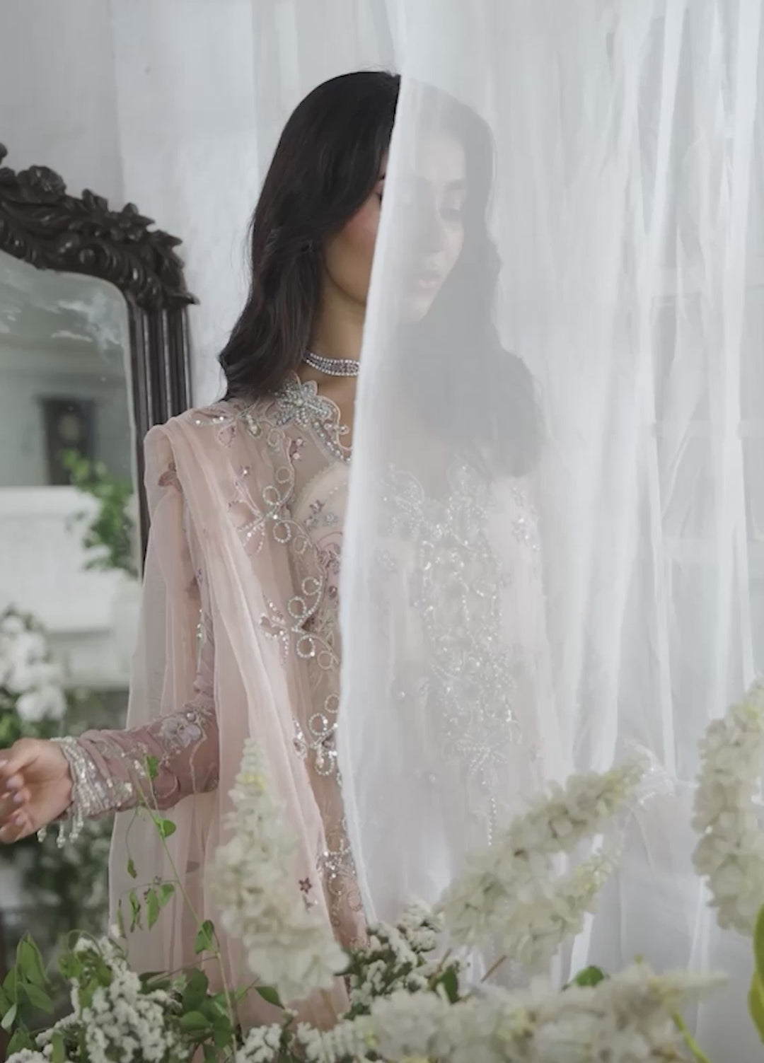 Shaam Shandar By Mushq Luxury Chiffon Unstitched 3 Piece Suits MQ25SC D-2 Shehnai - Festive Collection