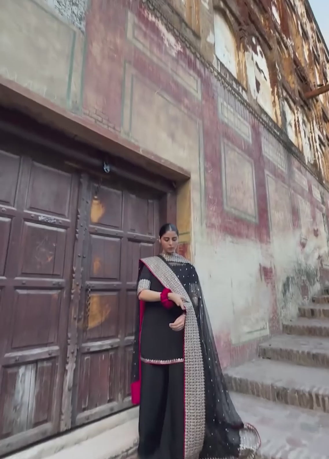 Koel by Jahaan RTW Embroidered Indian Raw Silk 3 Piece Suit Kaaf Festive Collection