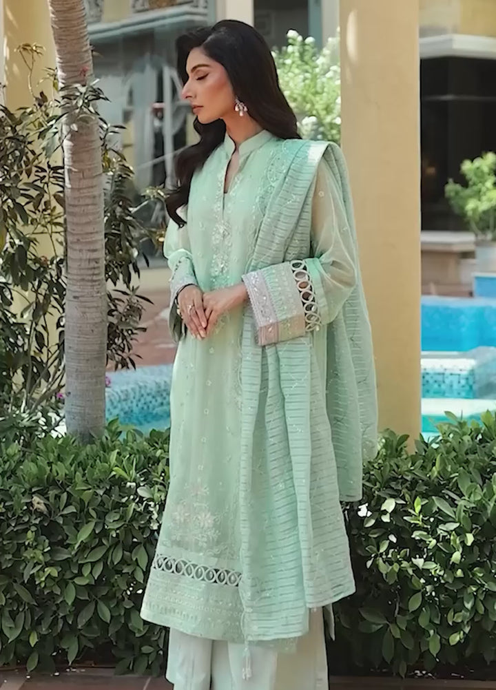 Jashn e Noor by Salitex Unstitched Embroidered 3 Piece Cotton Net SUNW7NO078 - Summer Collection