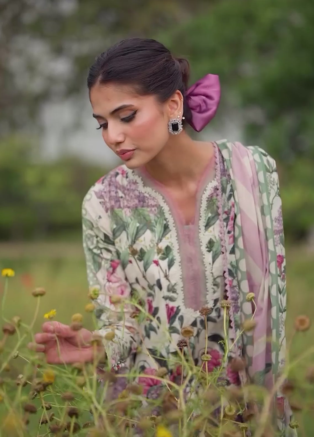 Bridgerton by Elaf Unstitched Printed Lawn 3 Piece Suit EL26ULB EPB-3B - Summer Collection