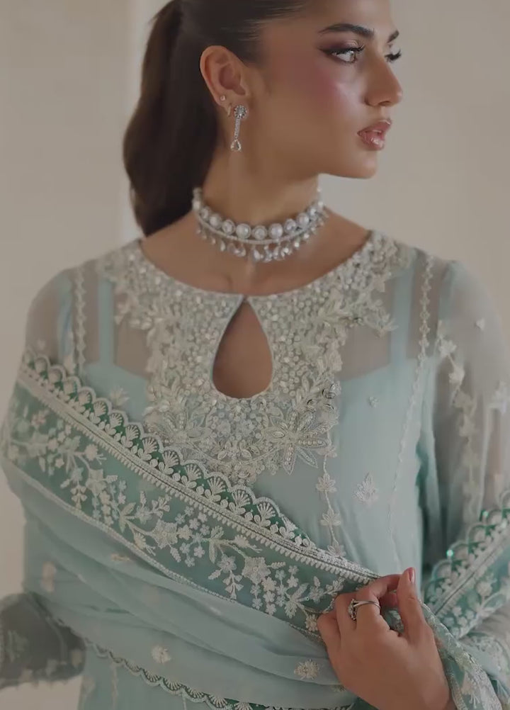 Gulaal Unstitched Embroidered Chiffon 3 Piece Suit GL26ULW Eileen D-58 - Wedding Collection