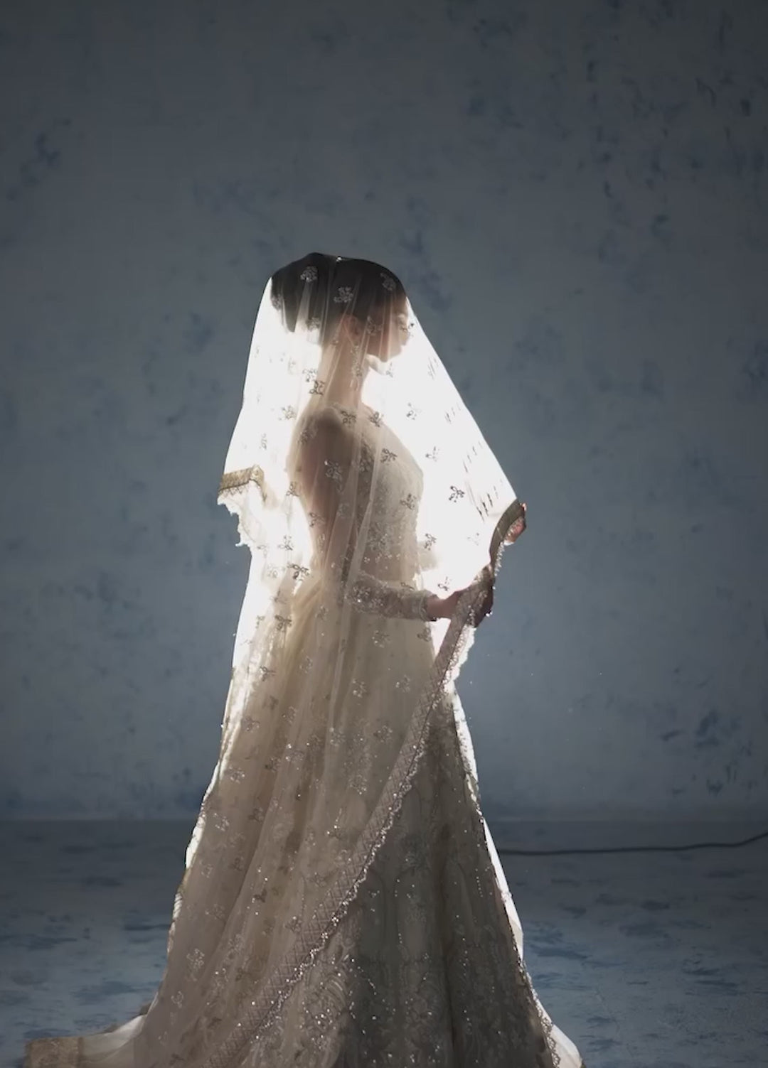 Amoris by Imran Ramzan Embroidered Net 4 Piece Suit Gloire d'Opera - Wedding Collection