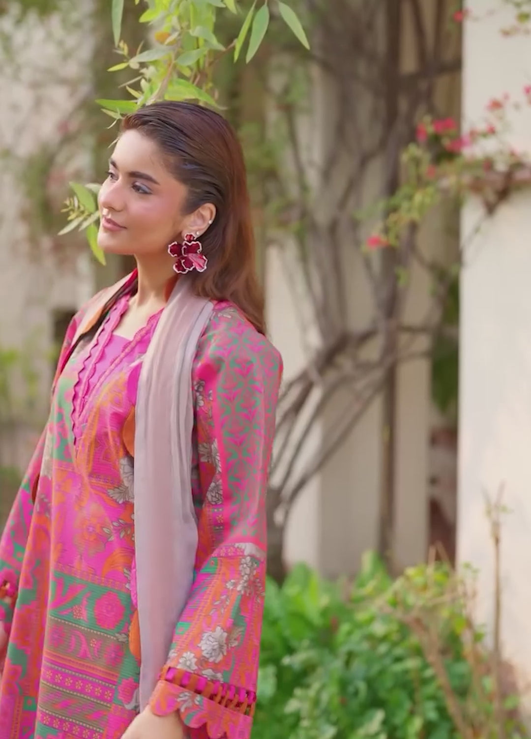 C Prints by Charizma Unstitched Printed Lawn 3 Piece Suit CHR26UCP CP6-02 - Summer Collection