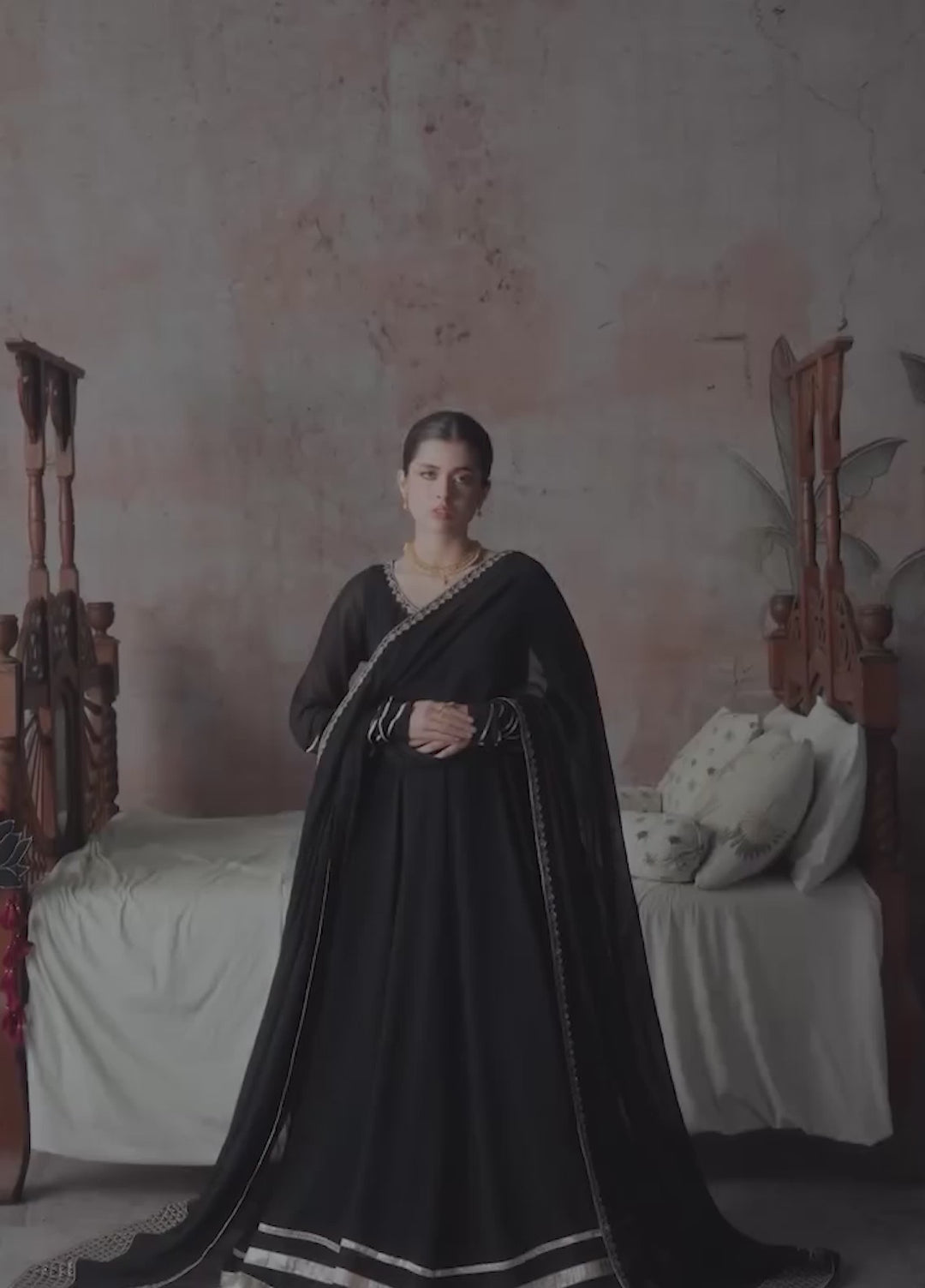 Koel by Jahaan RTW Embroidered Chiffon 3 Piece Suit Mahveen Festive Collection