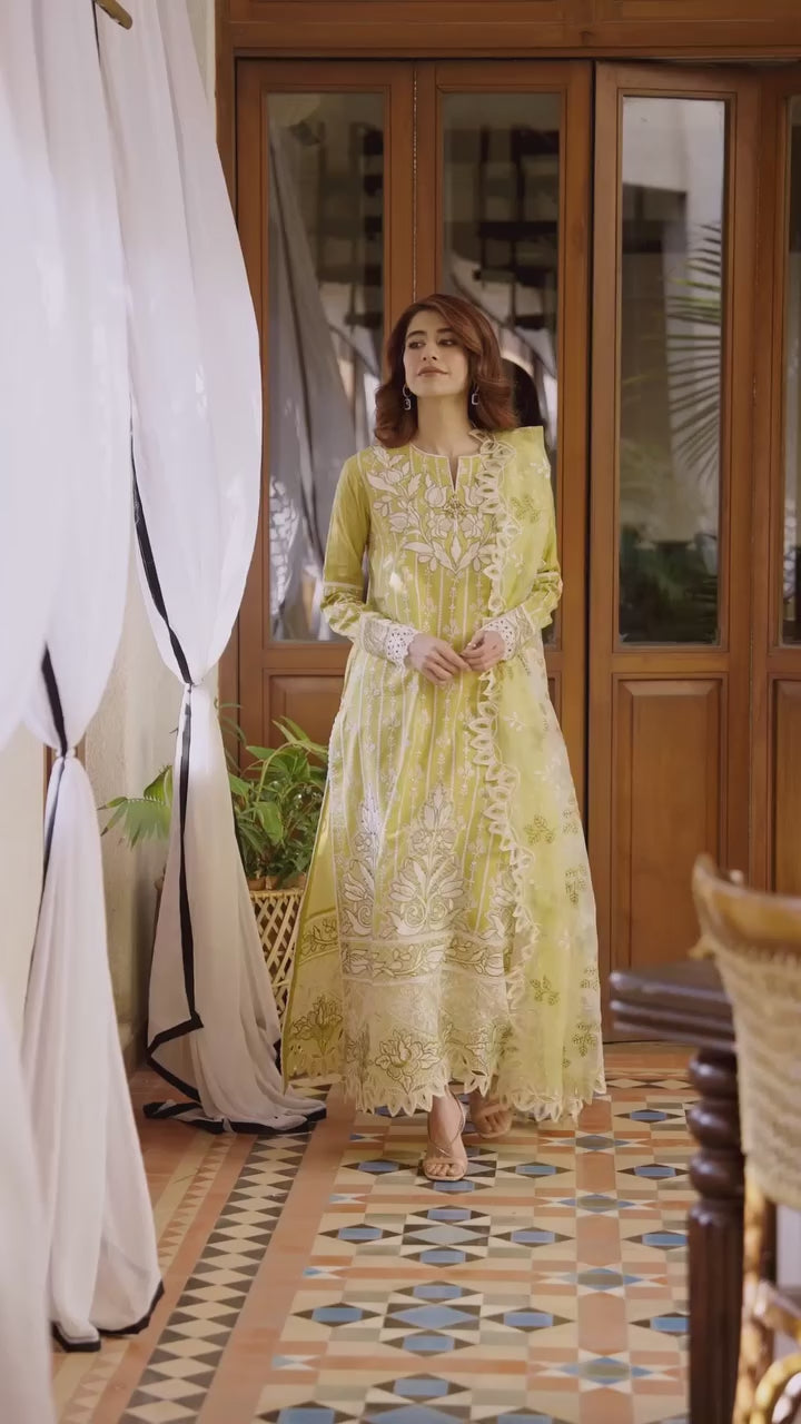 Astoria by Mushq Unstitched Embroidered Lawn 3 Piece Suit MQ26UAL 304-Evadne - Festive Collection