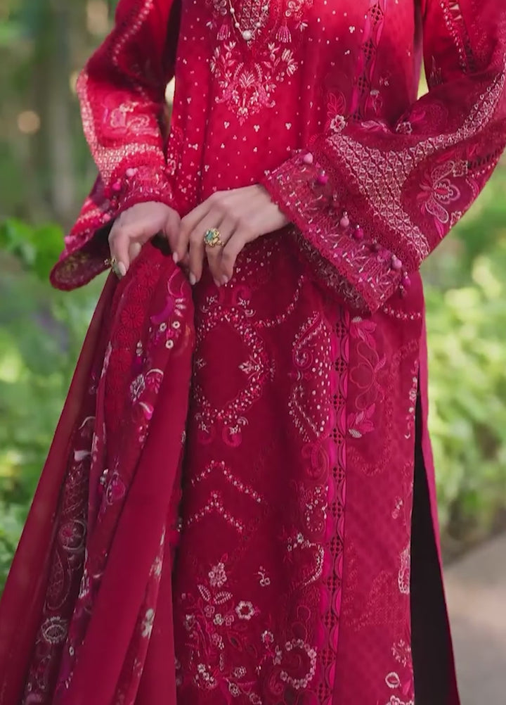 Ariya by Kanwal Malik Unstitched Embroidered Luxury Lawn 3 Piece Suit KM26UA D-5 SAFA - Summer Collection