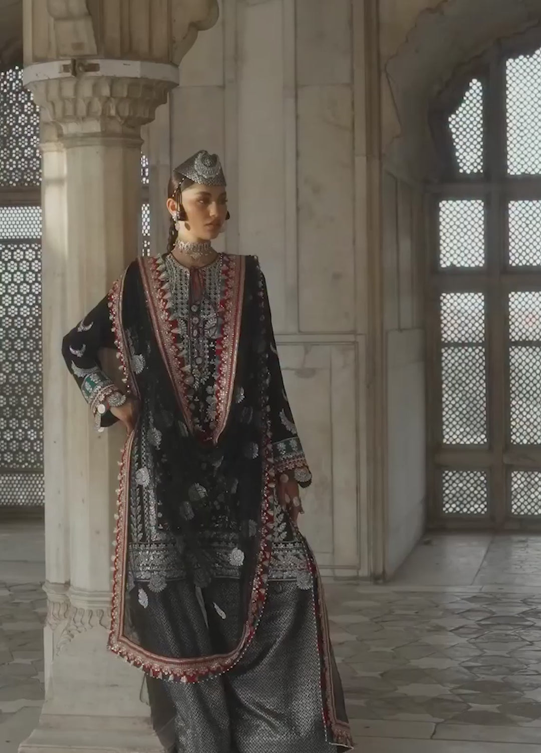 Neoma by Republic WomensWear Unstitched Embroidered Rawsilk 3 Piece Suit RW26UNW D-08 ZEVAR - Wedding Collection