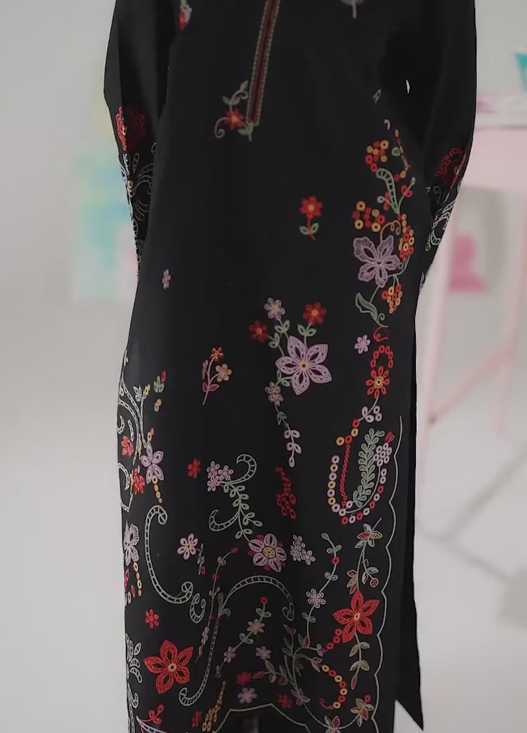 Blush N Bliss by Sahane Women RTW Embroidered Lawn 2 Piece Suit Midnight Petal LP63006 Casual Collection