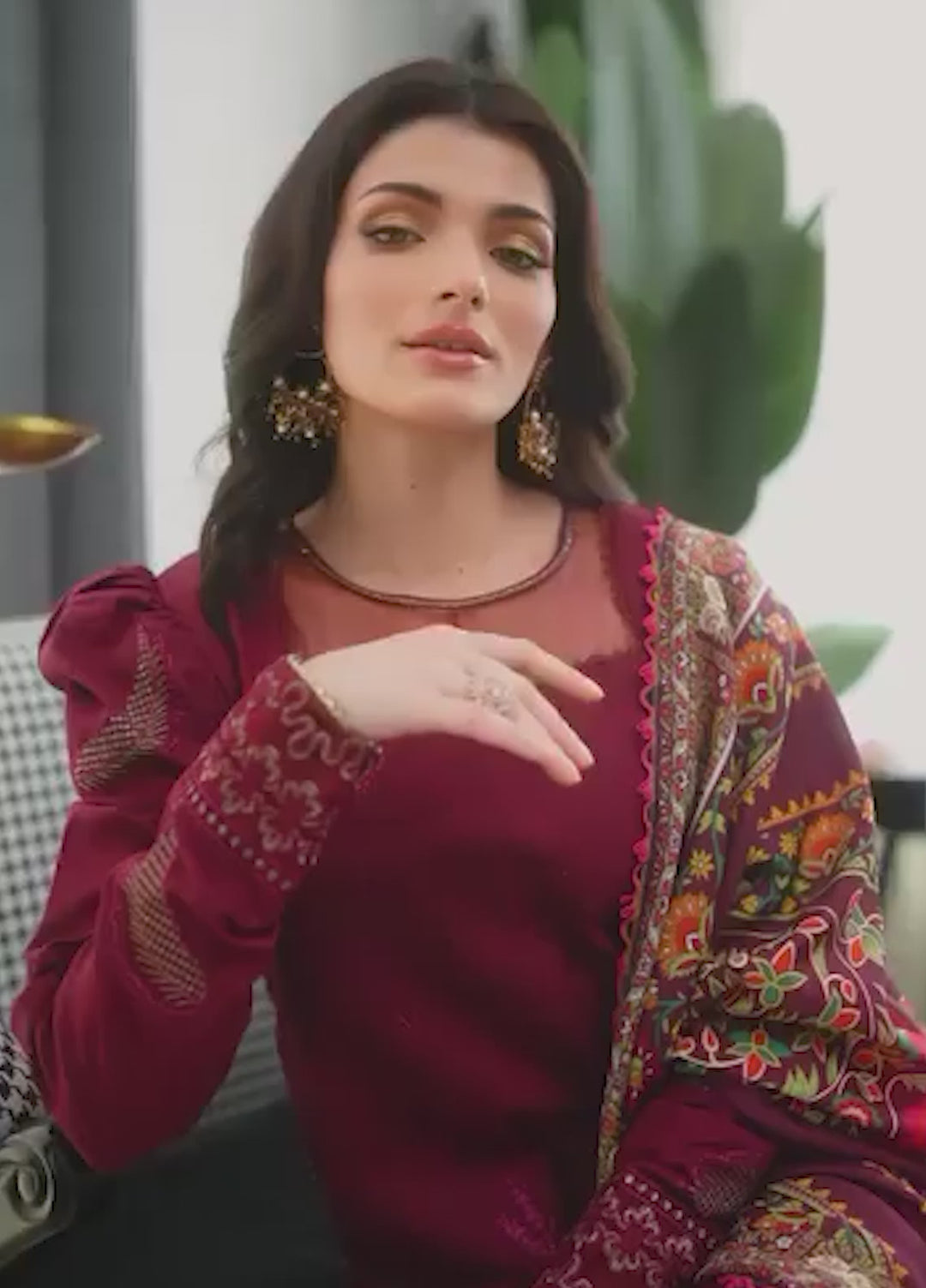 Sera By Sahane Embroidered Lawn Suits Unstitched 3 Piece SNE24SR CT-11009 Sienna - Summer Collection