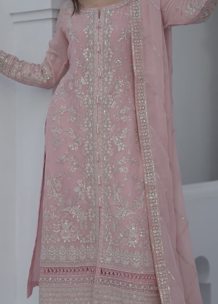 Maeri by Gulaal Unstitched Embroidered Chiffon 4 Piece Suit GL26UMC Perle D-44 - Festive Collection