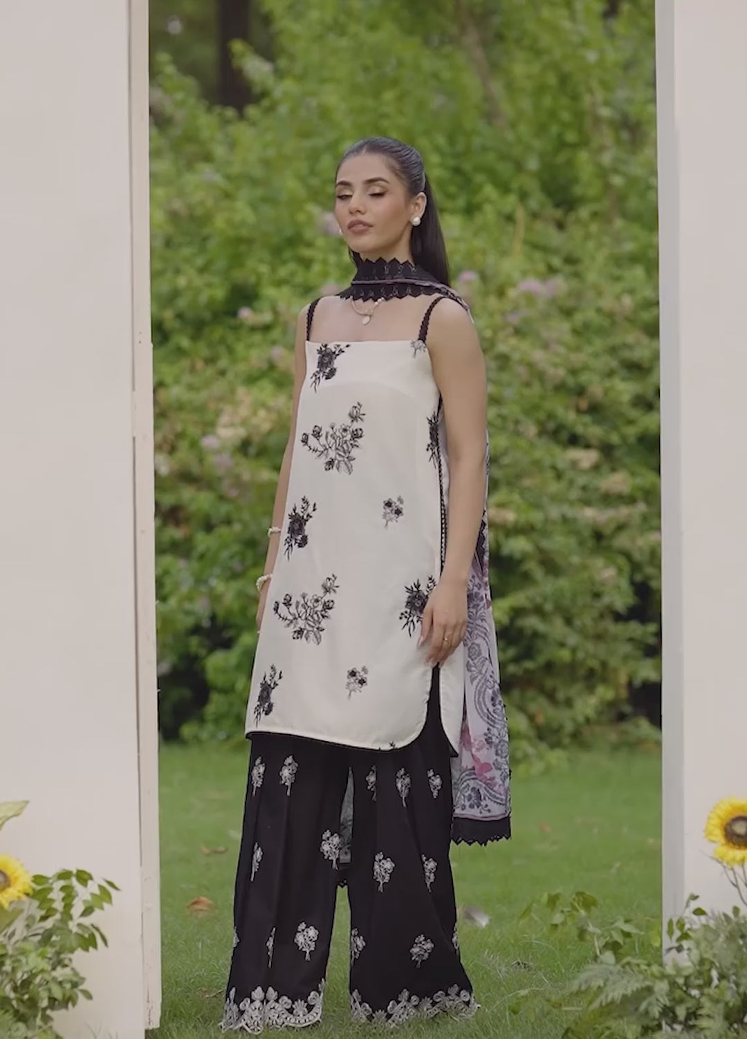 Eden by Asifa Nabeel Embroidered Cambric Suits Unstitched 3 Piece AN25ED ECC-04 Pearl Whisper - Winter Collection