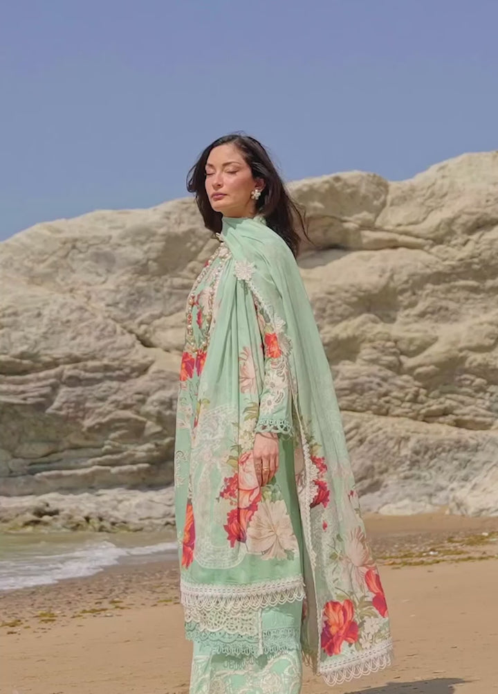 Summer Dream by Manara Unstitched Embroidered Lawn 3 Piece Suit MN26USDL Marina-11 - Casual Collection
