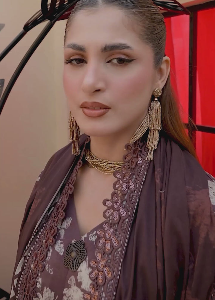 Summer Muse by Huma Gul Unstitched Printed Lawn 3 Piece Suit FLORIS HG-801 - Casual Collection