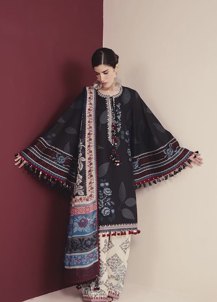 Iris by Jazmin Unstitched Embroidered Lawn 3 Piece Suit JZ26ULI IL26-D05 - Eid Collection