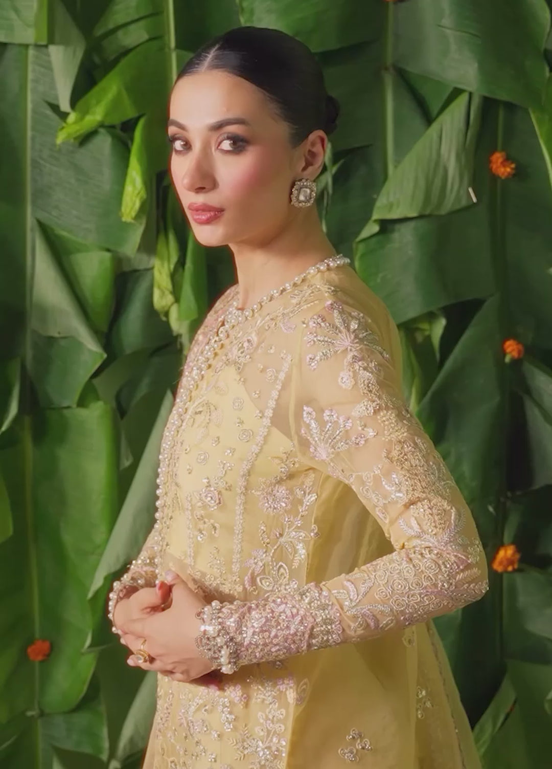 Pehli Nazar by Ayzel Embroidered Organza Suits Unstitched 3 Piece AAFPZ25 D-03 Chahat - Formals Collection