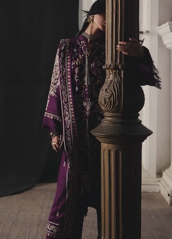 Dulzura by Bin Ilyas Unstitched Embroidered Leather Peach 3 Piece Suit BI26UPD 1022A - Leather Collection