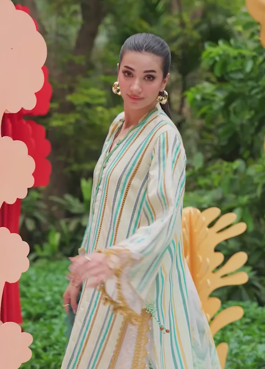 M Prints by Maria B Unstitched Printed Dobby Jacquard 3 Piece Suit MB26UME 2B - Eid Collection