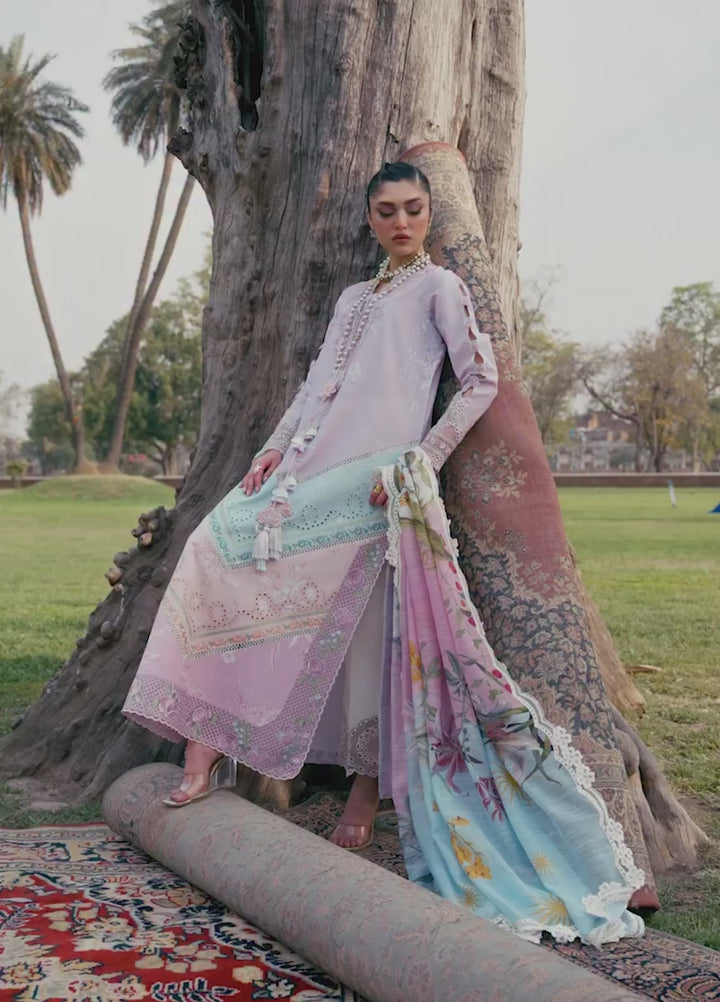 Bloom by Saira Shakira Unstitched Embroidered Lawn 3 Piece Suit SSR26ULB AVA-01B - Eid Collection