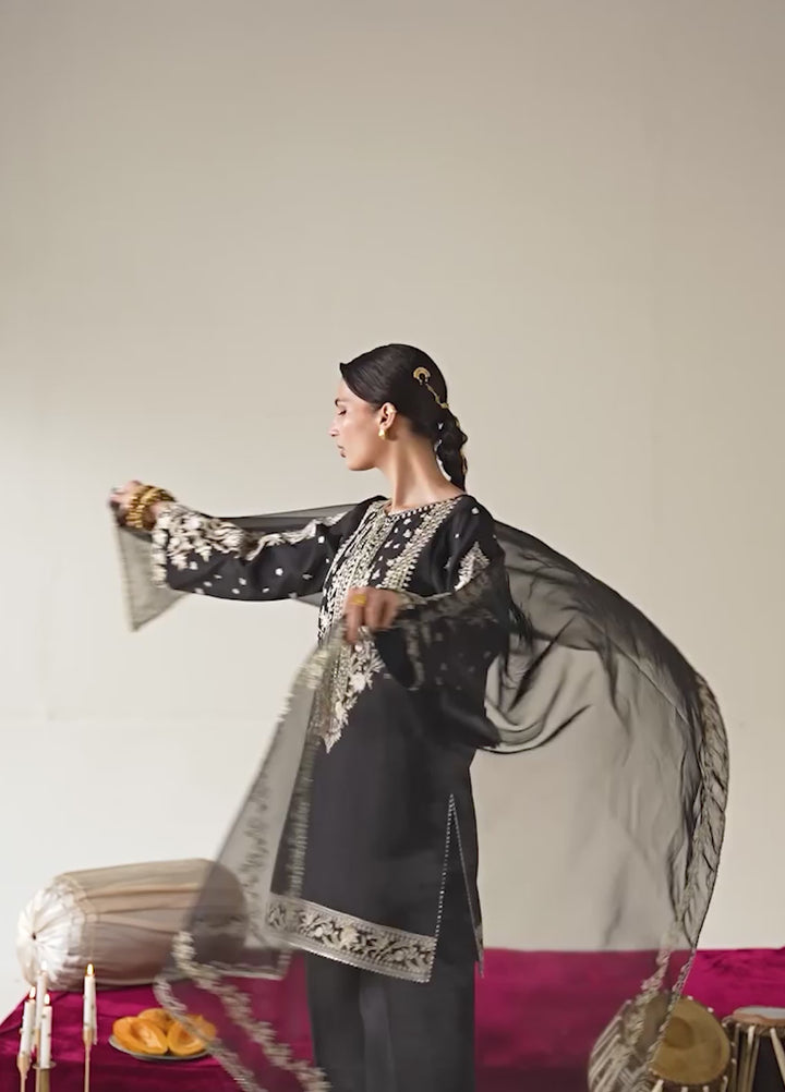 Lune Des Fleurs by Enzo RTW Embroidered Korean Silk 3 Piece Suit MAVROS Festive Collection