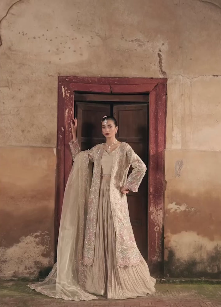 Ember by Aylin Unstitched Zari Embroidered Suits 3 Piece AYL25EF D8-Dream Gold - Festive Collection