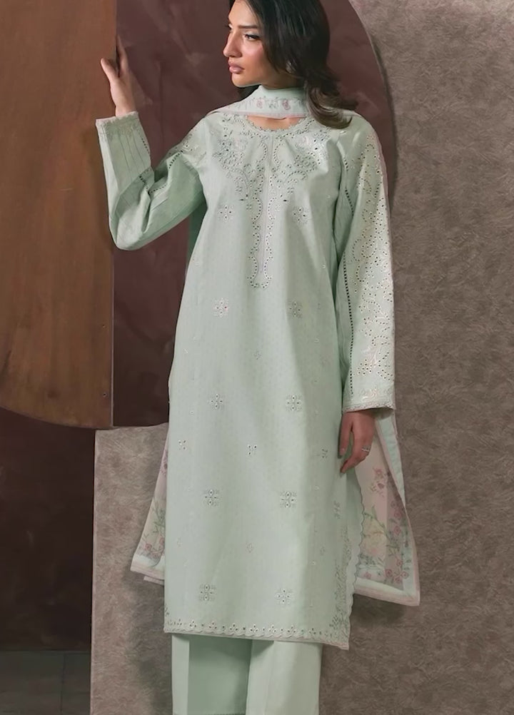 Seran Unstitched Embroidered Lawn 3 Piece Suit SN26ULLE Selise D-01 - Eid Collection