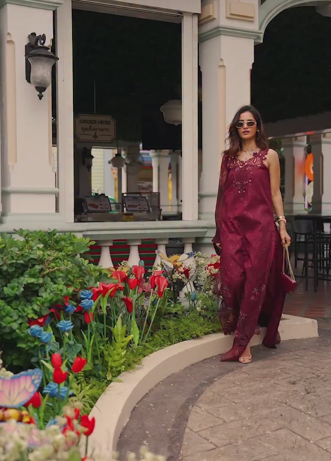 Noor Luxe by Saadia Asad Unstitched Chikankari Embroidered Lawn 3 Piece Suit SA26UNL D-3 ROSELINE - Summer Collection