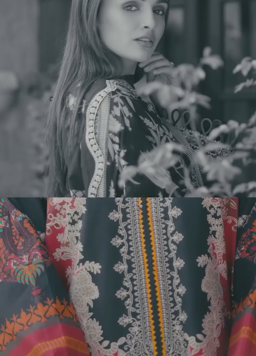 Rang e Bahar by Charizma Unstitched Embroidered Lawn 3 Piece Suit CHR26ULR CRB6-17 - Summer Collection