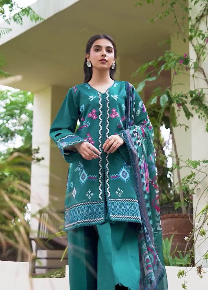 Zync by Florent Unstitched Embroidered Lawn 3 Piece Suit FL26ULZ FZ-3B - Lawn Collection