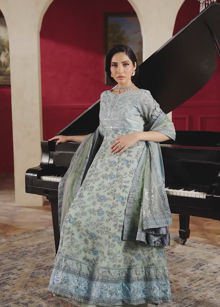 Amaya by Nureh Unstitched Embroidered Chiffon 4 Piece Suit NU26UCA AM-41 - Festive Collection