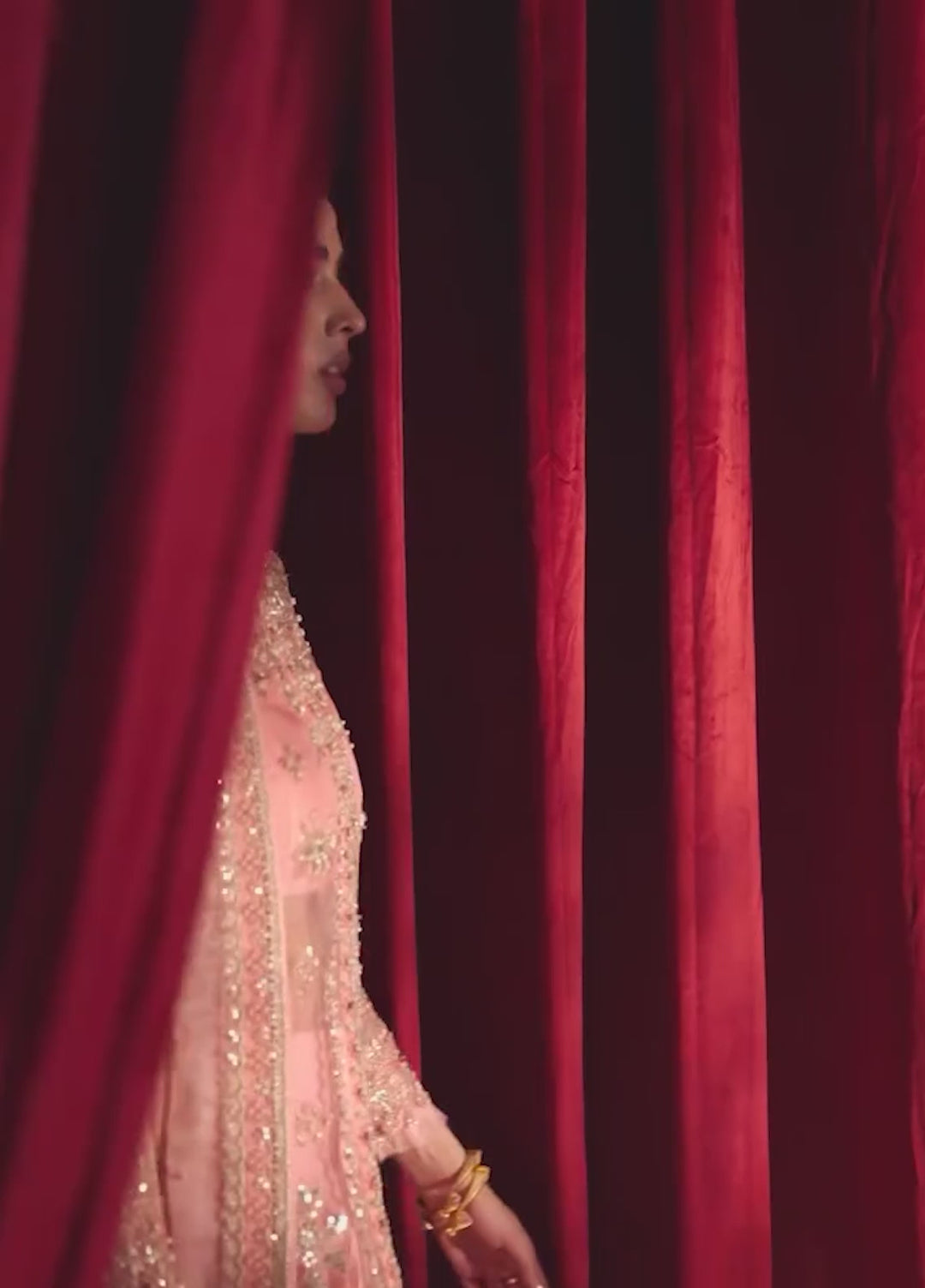 Anayra Amal Pret Embroidered Organza 3 Piece Suit Gulaab