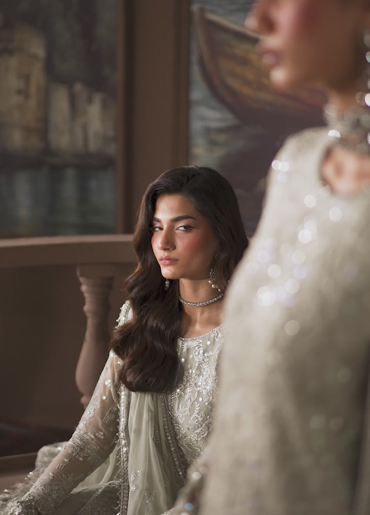 Zarif Embroidered Chiffon Suits Unstitched 3 Piece ZR25UF Prc-02 Ethel - Formals Collection