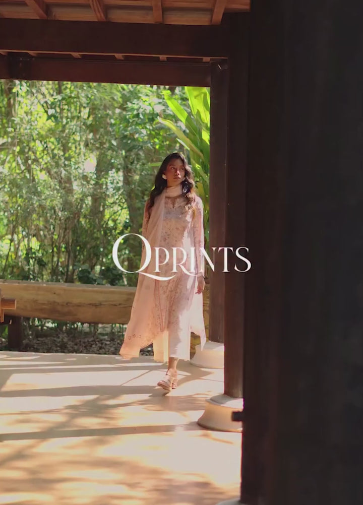 Q Prints by Qalamkar Unstitched Lawn Printed 3 Piece Suit QLK26QP Kena - Summer Collection