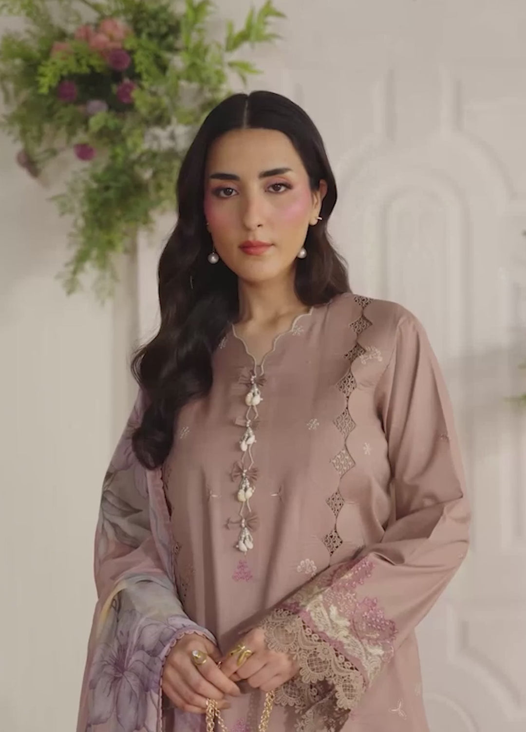 Zync by Florent Unstitched Embroidered Lawn 3 Piece Suit FL26ULZ FZ-8B - Summer Collection