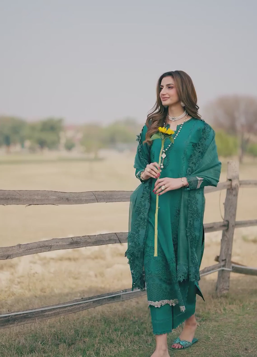 Mahveen by Izel Unstitched Embroidered Lawn 3 Piece Suit Shehnai - Eid Collection