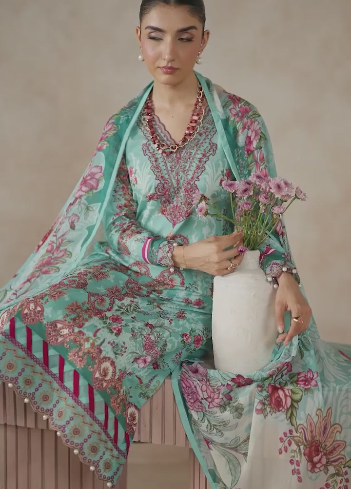 Gulaal Unstitched Embroidered Lawn 3 Piece Suit GL26ULF Vaila D-4 - Festive Collection