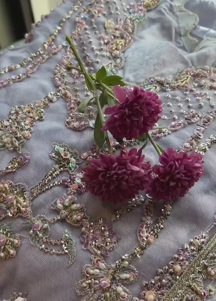 Darling by Mushq Unstitched Embroidered Net 4 Piece Suits MU25DW Simran - Wedding Collection