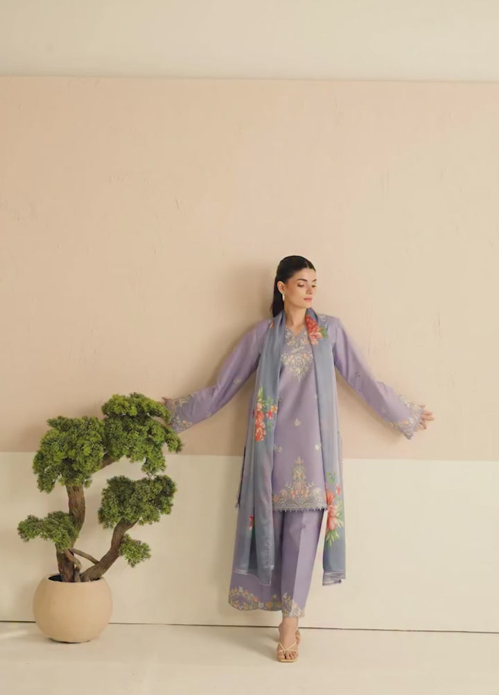 Mistfall by Panache Apparel RTW Embroidered Cotton 3 Piece Suit noera Eid Collection