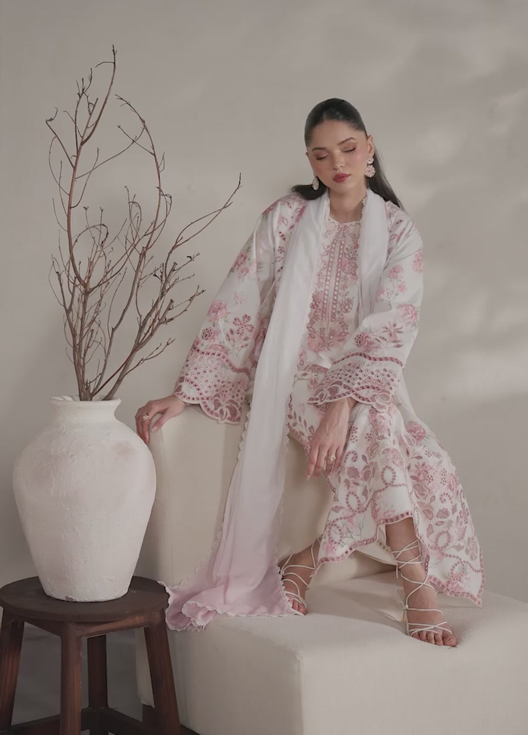 Iznik Unstitched Embroidered Lawn 3 Piece Suit IZ26ULF IBE-04 - Festive Collection