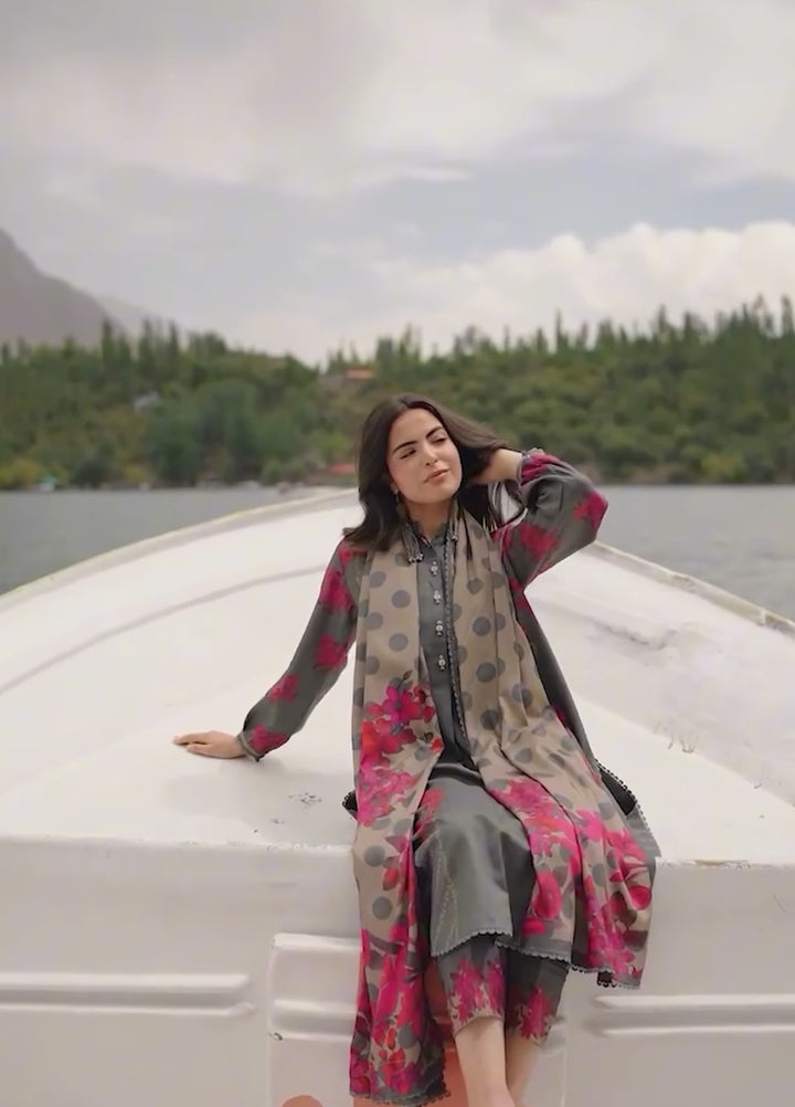 C Prints by Charizma Unstitched Printed Staple 3 Piece Suit CHR26ULP CPW6-04 - Casual Collection