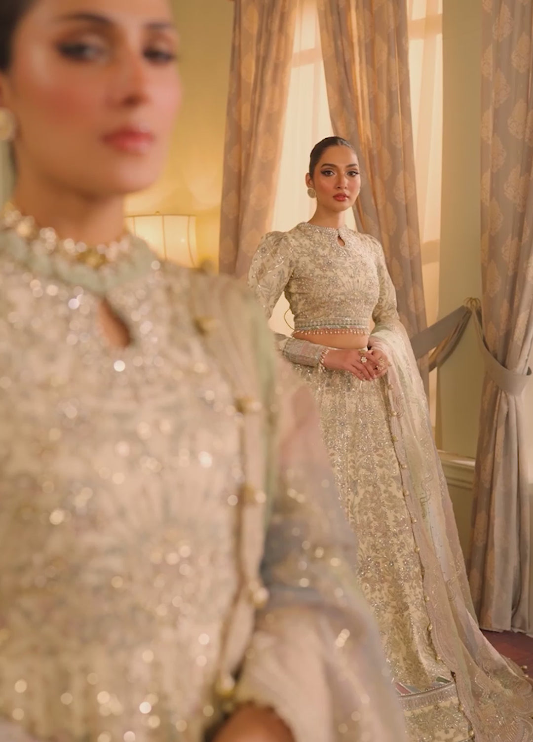 Chantelle by Baroque Unstitched Embroidered Net 3 Piece Suit BQ26UCF V13-D06 - Festive Collection