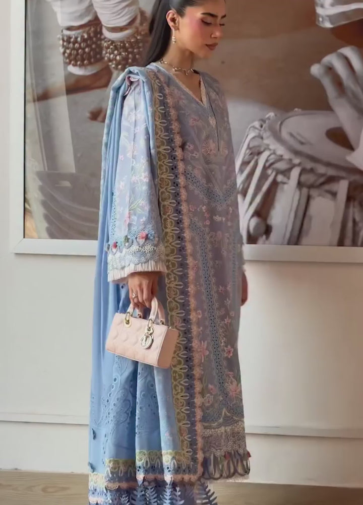 Suffuse Unstitched Embroidered Lawn 3 Piece Suit SSY26ULE Elani - Eid Collection