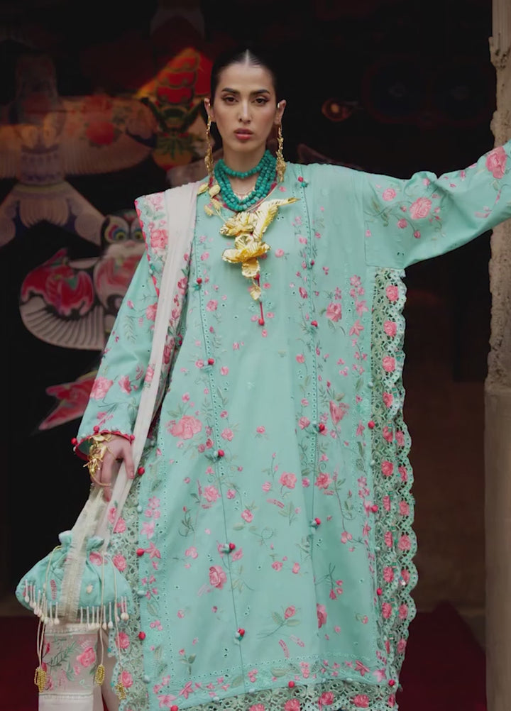 Kashmee Legacy by Elan Unstitched Embroidered Jacquard Lawn 3 Piece Suit EL26ULKL Gulraaz EL26-08B - Festive Collection