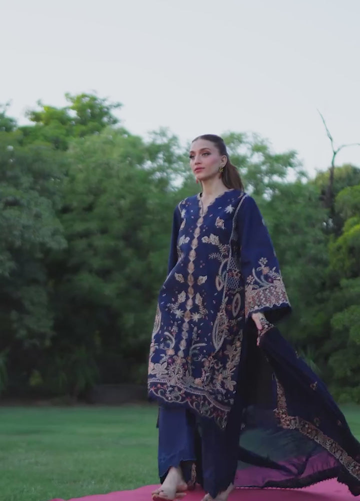 Florent Unstitched Embroidered Lawn 3 Piece Suit FL26ULE FEF-1B - Eid Collection