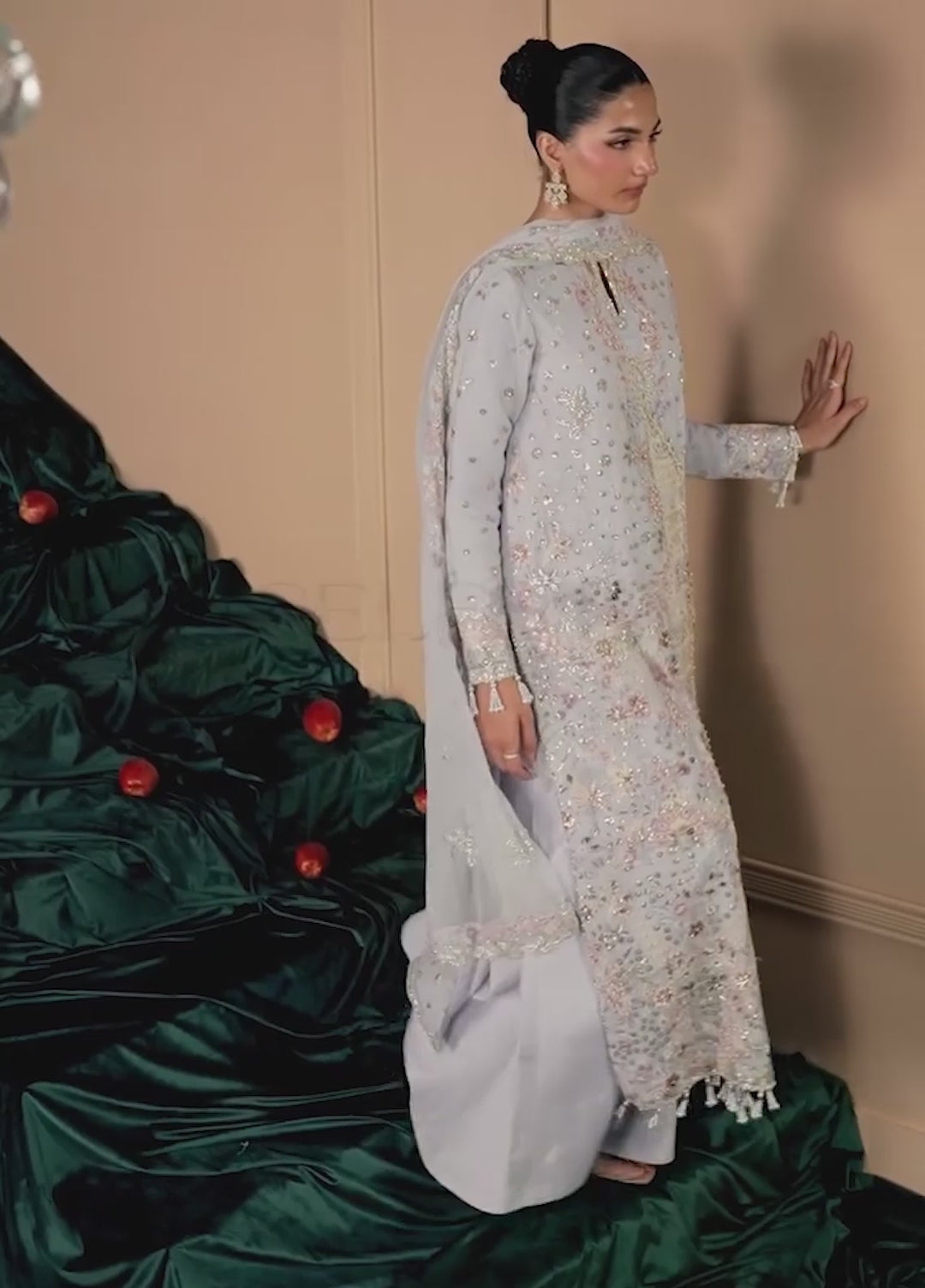 Celeste by Emaan Adeel Unstitched Embroidered Chiffon 3 Piece Suit EA26UCF Selene - Festive Collection