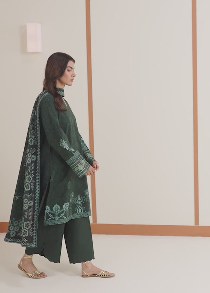 Seran Essentials Unstitched Printed Lawn 3 Piece Suit SN26UEL Zorin D-05 - Lawn Collection